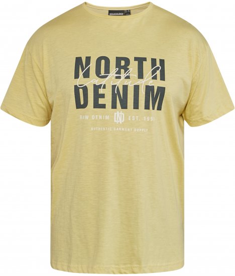 North Latitude 61335 T-Krekls Slub Ar Apdruku Kukurūza - T-krekli - T-krekli - 2XL-14XL