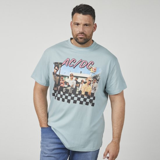 North Latitude 61352 AC/DC T-Krekls Putekļaini Zils - T-krekli - T-krekli - 2XL-14XL