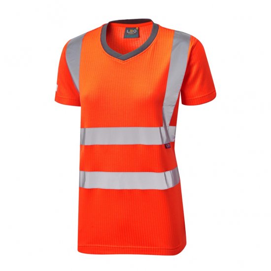 Leo Belstone EcoViz Comfort Women's T-Shirt Orange - Darba apģērbs - 