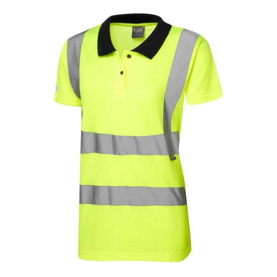 Leo Lana EcoViz Comfort Women's Polo Shirt Yellow - Darba apģērbs - 