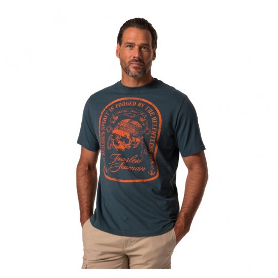 JP1880 T-Shirt Fearless Seaman Blue - T-krekli - T-krekli - 2XL-14XL