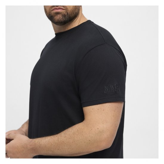 North Latitude T-Shirt O-Neck Black - T-krekli - T-krekli - 2XL-14XL