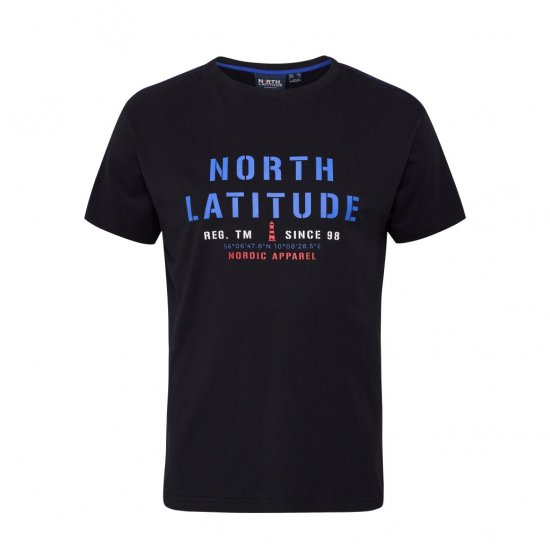 North Latitude Logo T-Shirt Black - T-krekli - T-krekli - 2XL-14XL