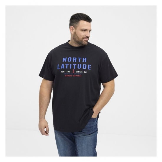 North Latitude Logo T-Shirt Black - T-krekli - T-krekli - 2XL-14XL