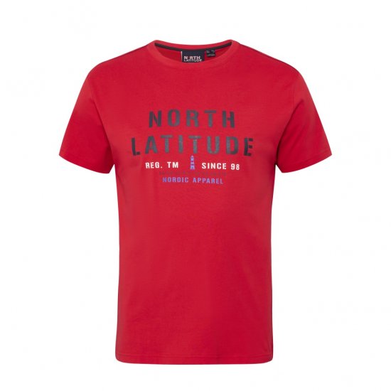 North Latitude Logo T-Shirt Red - T-krekli - T-krekli - 2XL-14XL
