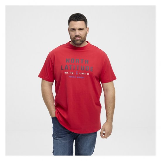 North Latitude Logo T-Shirt Red - T-krekli - T-krekli - 2XL-14XL