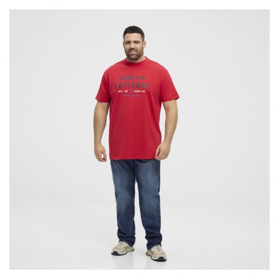 North Latitude Logo T-Shirt Red - T-krekli - T-krekli - 2XL-14XL