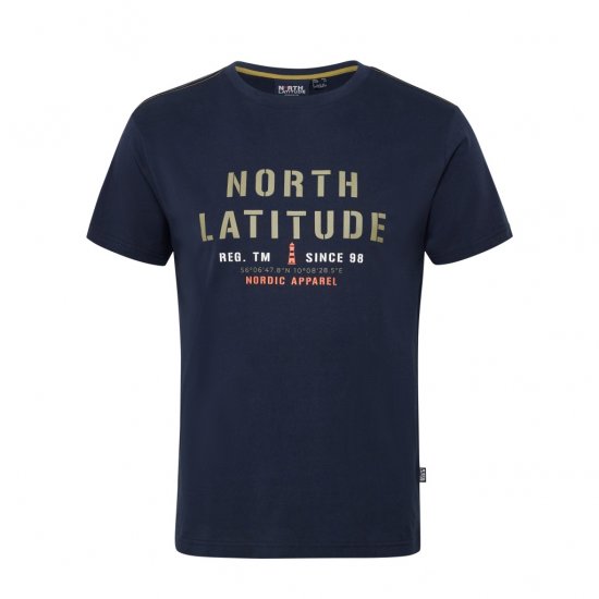 North Latitude Logo T-Shirt Navy - T-krekli - T-krekli - 2XL-14XL