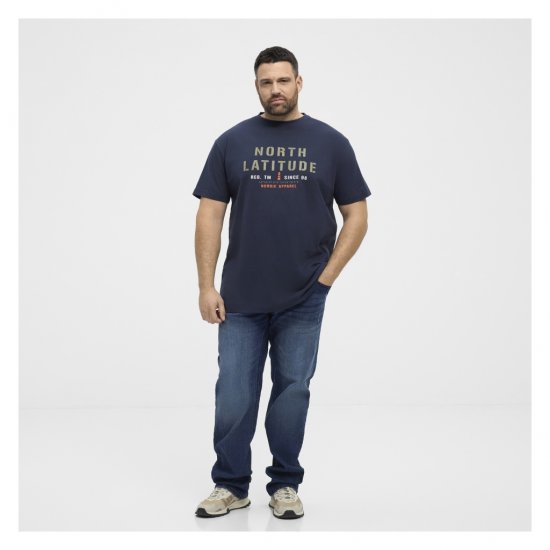 North Latitude Logo T-Shirt Navy - T-krekli - T-krekli - 2XL-14XL