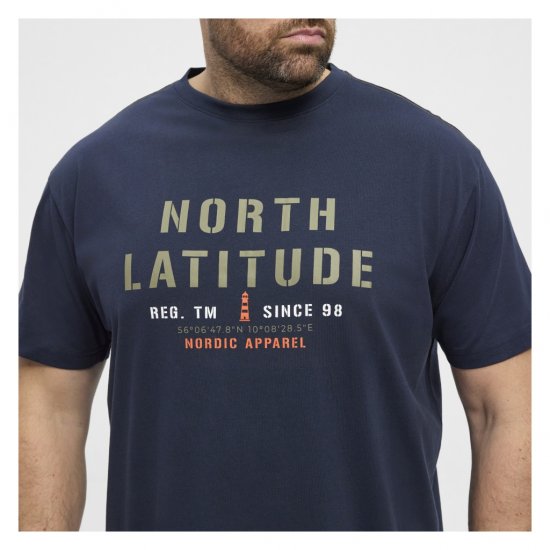 North Latitude Logo T-Shirt Navy - T-krekli - T-krekli - 2XL-14XL
