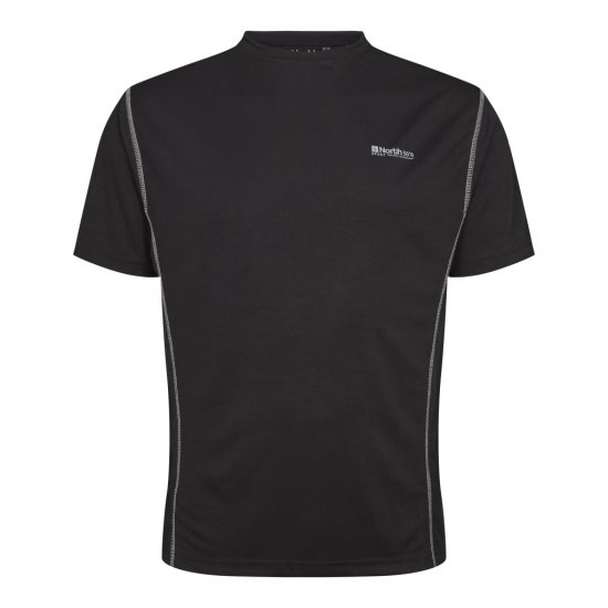 North Latitude Sport Tech T-Shirt Black - T-krekli - T-krekli - 2XL-14XL