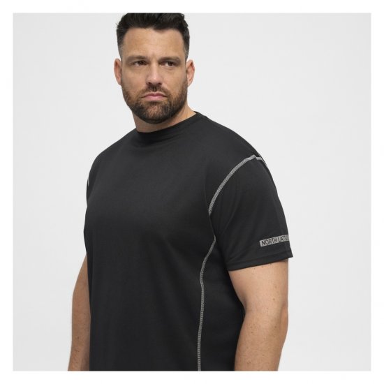 North Latitude Sport Tech T-Shirt Black - T-krekli - T-krekli - 2XL-14XL