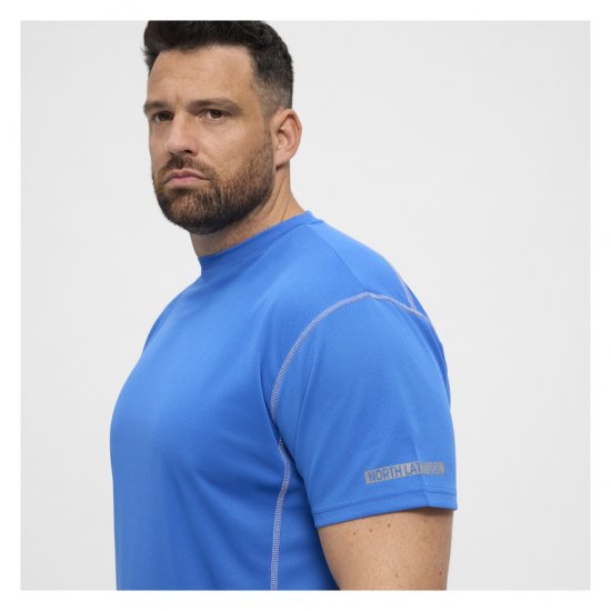 North Latitude Sport Tech T-Shirt Cobolt Blue - T-krekli - T-krekli - 2XL-14XL