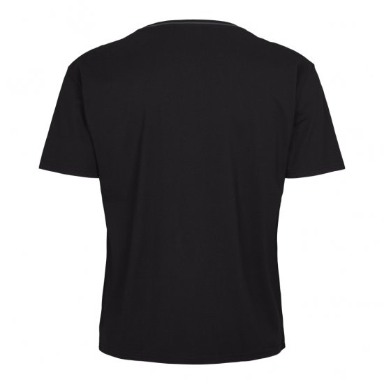 North Latitude Pyjama T-Shirt V-Neck Short Sleeve Black - Pidžamas/Loungewear - Vīriešu pidžamas lieli izmēri