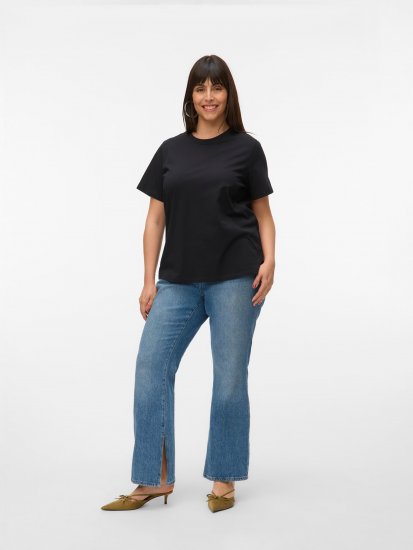 Vero Moda Paulina T-Shirt Black - T-krekli - 