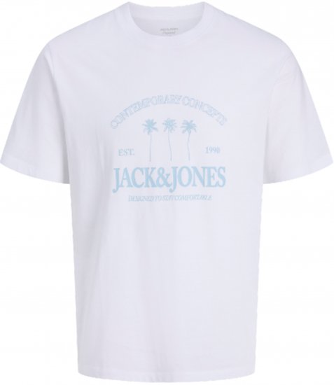 Jack & Jones Nantucket T-Krekls Balts - T-krekli - T-krekli - 2XL-14XL