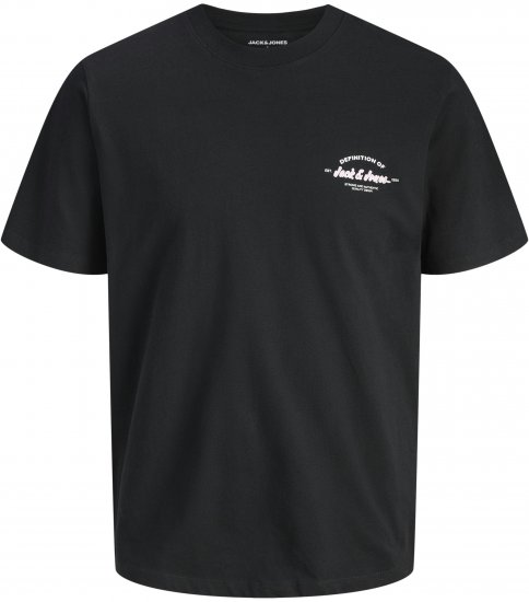 Jack & Jones Brandon T-Shirt Black - T-krekli - T-krekli - 2XL-14XL