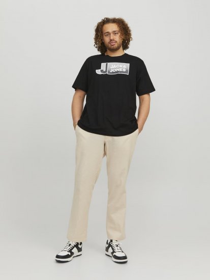Jack & Jones Logan T-Shirt Black - T-krekli - T-krekli - 2XL-14XL