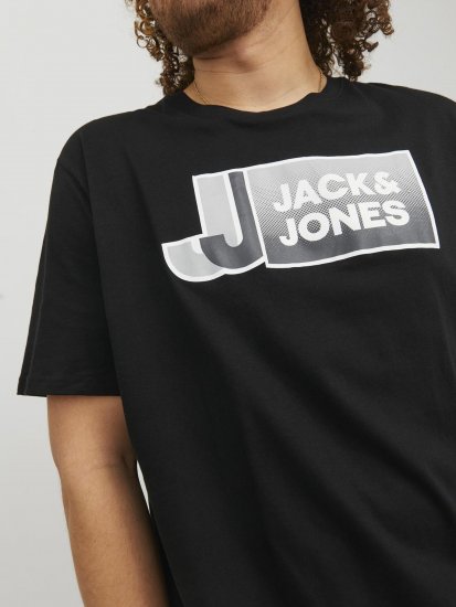 Jack & Jones Logan T-Shirt Black - T-krekli - T-krekli - 2XL-14XL
