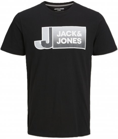 Jack & Jones Logan T-Shirt Black - T-krekli - T-krekli - 2XL-14XL