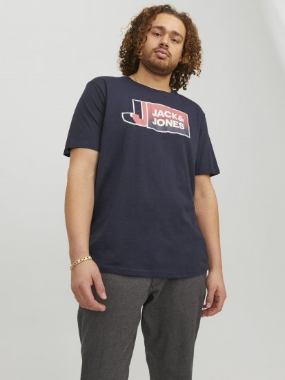 Jack & Jones Logan T-Shirt Navy - T-krekli - T-krekli - 2XL-14XL
