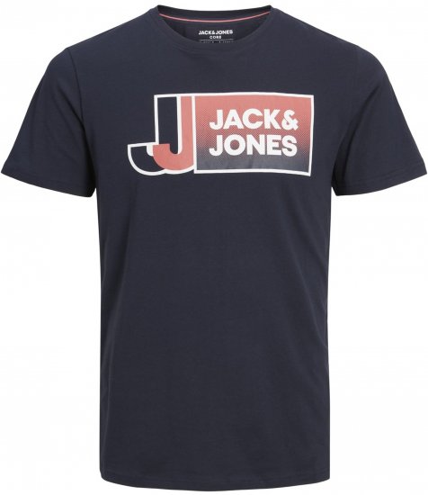 Jack & Jones Logan T-Shirt Navy - T-krekli - T-krekli - 2XL-14XL