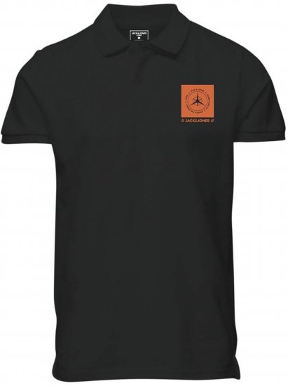 Jack & Jones Conrad Polo Short Sleeve Black - Polo krekli - Polo krekli - 2XL-8XL