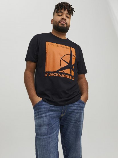 Jack & Jones Conrad T-Shirt Black - T-krekli - T-krekli - 2XL-14XL