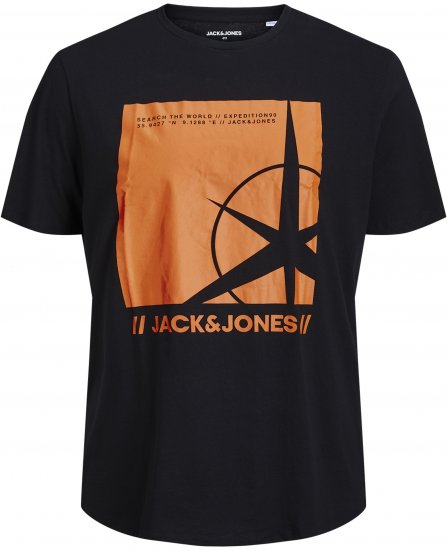 Jack & Jones Conrad T-Shirt Black - T-krekli - T-krekli - 2XL-14XL