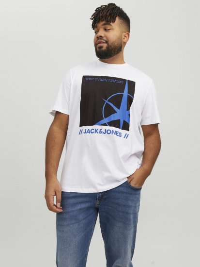 Jack & Jones Conrad T-Shirt White - T-krekli - T-krekli - 2XL-14XL