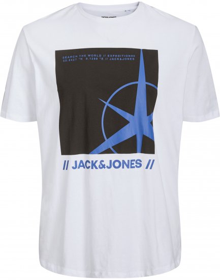 Jack & Jones Conrad T-Shirt White - T-krekli - T-krekli - 2XL-14XL