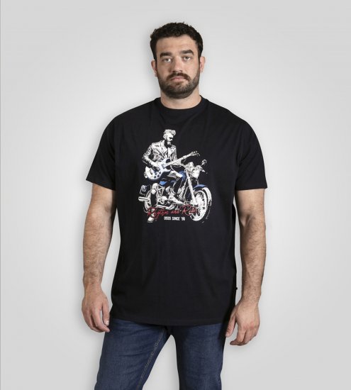 D555 Derby T-Shirt Rhythm and Rides Navy - T-krekli - T-krekli - 2XL-14XL