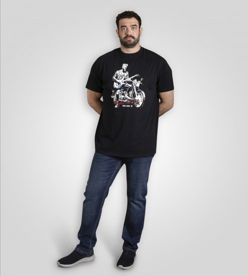 D555 Derby T-Shirt Rhythm and Rides Navy - T-krekli - T-krekli - 2XL-14XL