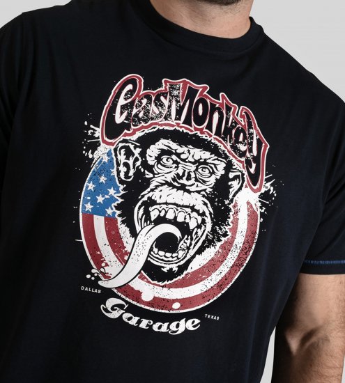 D555 Birkenhead T-Shirt Gas Monkey Garage Navy - T-krekli - T-krekli - 2XL-14XL