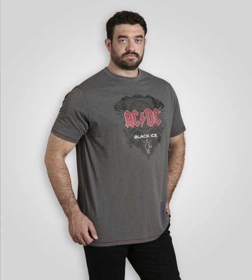 D555 Clydebank T-Shirt Official AC/DC Black Ice Grey - T-krekli - T-krekli - 2XL-14XL