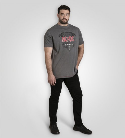 D555 Clydebank T-Shirt Official AC/DC Black Ice Grey - T-krekli - T-krekli - 2XL-14XL