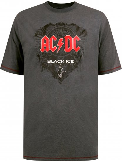 D555 Clydebank T-Shirt Official AC/DC Black Ice Grey - T-krekli - T-krekli - 2XL-14XL