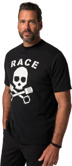 JP1880 T-Shirt Short Sleeve Skull Race Black - T-krekli - T-krekli - 2XL-14XL