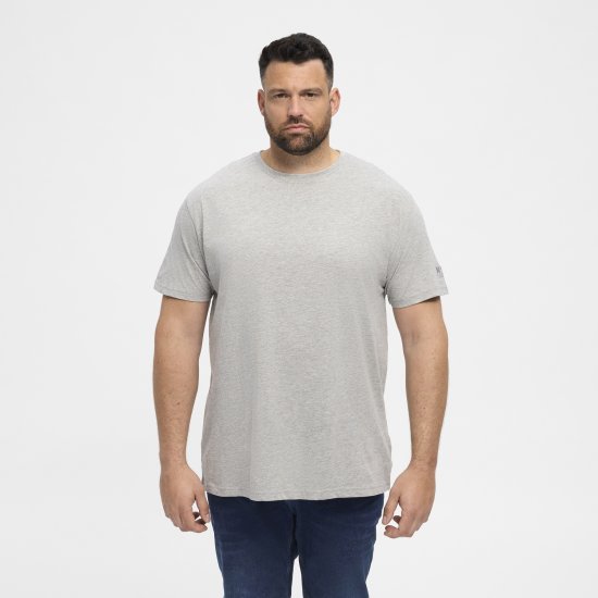 North Latitude T-Shirt O-Neck Grey Melange TALL - TALL T-krekli - T-krekli gariem vīriešiem