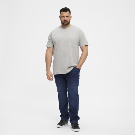 North Latitude T-Shirt O-Neck Grey Melange TALL - TALL T-krekli - T-krekli gariem vīriešiem