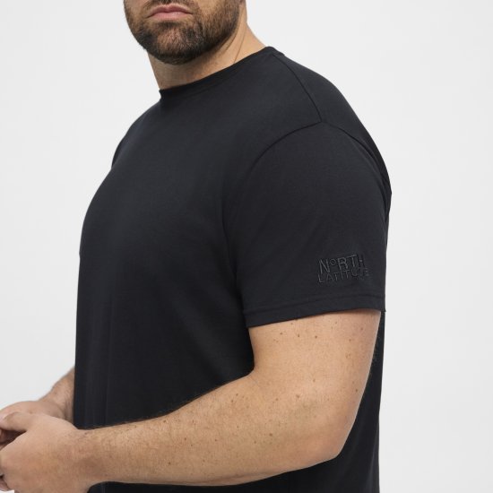 North Latitude T-Shirt O-Neck Black TALL - TALL T-krekli - T-krekli gariem vīriešiem