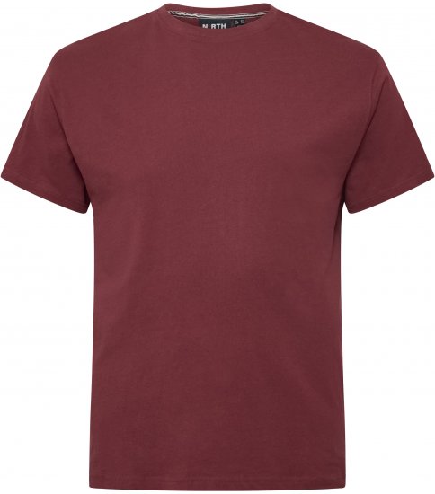 North Latitude T-Shirt O-Neck Bordeaux TALL - TALL T-krekli - T-krekli gariem vīriešiem