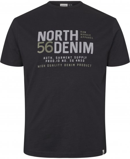 North Latitude Denim Printed T-Shirt Black TALL - TALL T-krekli - T-krekli gariem vīriešiem