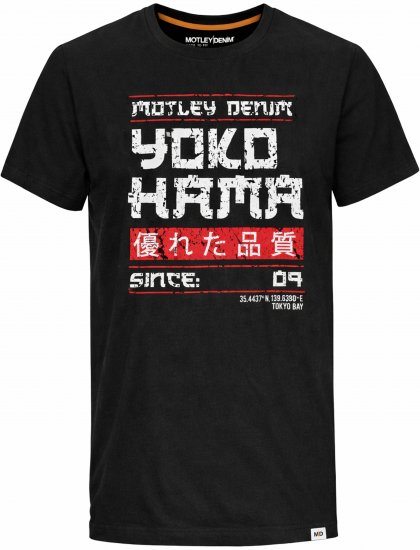 Motley Denim Swindon T-shirt Black - T-krekli - T-krekli - 2XL-14XL