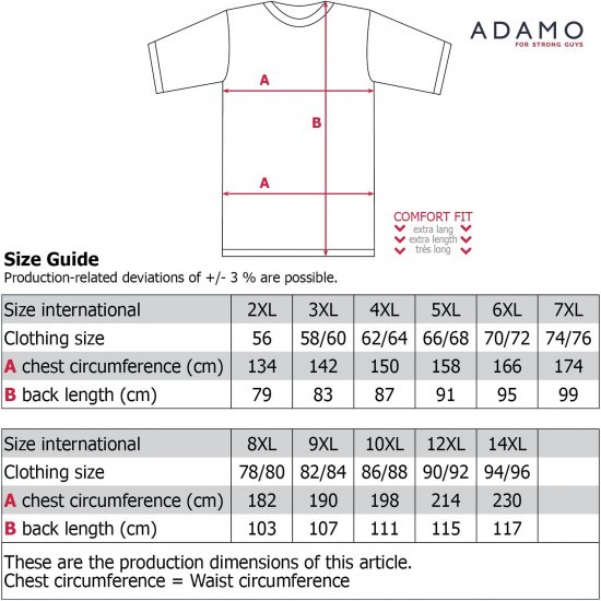 Adamo Motivshirt Sailing Comfort Fit Royal Blue - T-krekli - T-krekli - 2XL-14XL