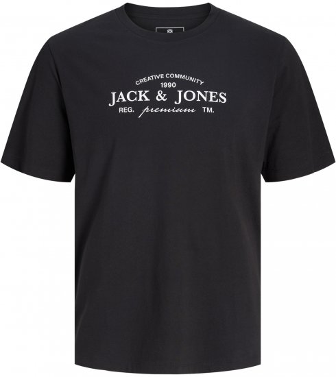 Jack & Jones Kevin T-Krekls Melns - T-krekli - T-krekli - 2XL-14XL