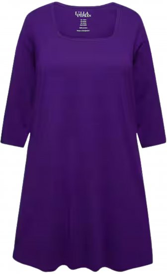 Ulla Popken Square Neckline Knit Swing A-line Pocket Tunic Lily - T-krekli - 