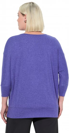 Ulla Popken Quick Drying Batwing Sleeve Tee Blueberry - Apdrukāti T-krekli sievietēm - 