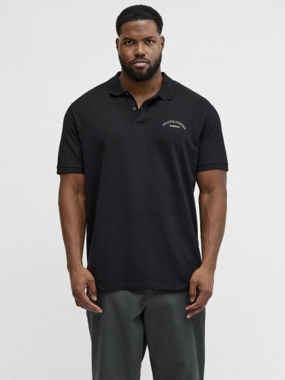Jack & Jones College Logo Polo Short Sleeve Black - Polo krekli - Polo krekli - 2XL-8XL