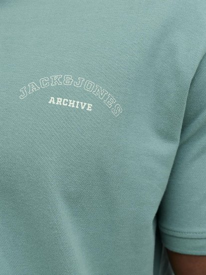 Jack & Jones College Logo Short Sleeve Polo Turquoise - Polo krekli - Polo krekli - 2XL-8XL